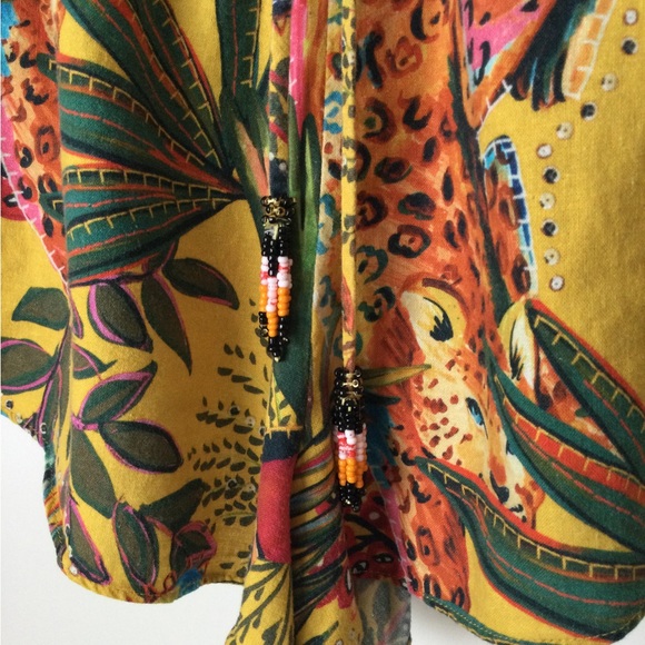 Farm Rio Into The Wild Boyfriend Oversized Shirt - Picture 3 of 10